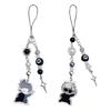 Delicate Beaded Mobile Phone Chain Accessory Portable Keyring Pendant Decoration Multifunctional Bead Keychain Charm
