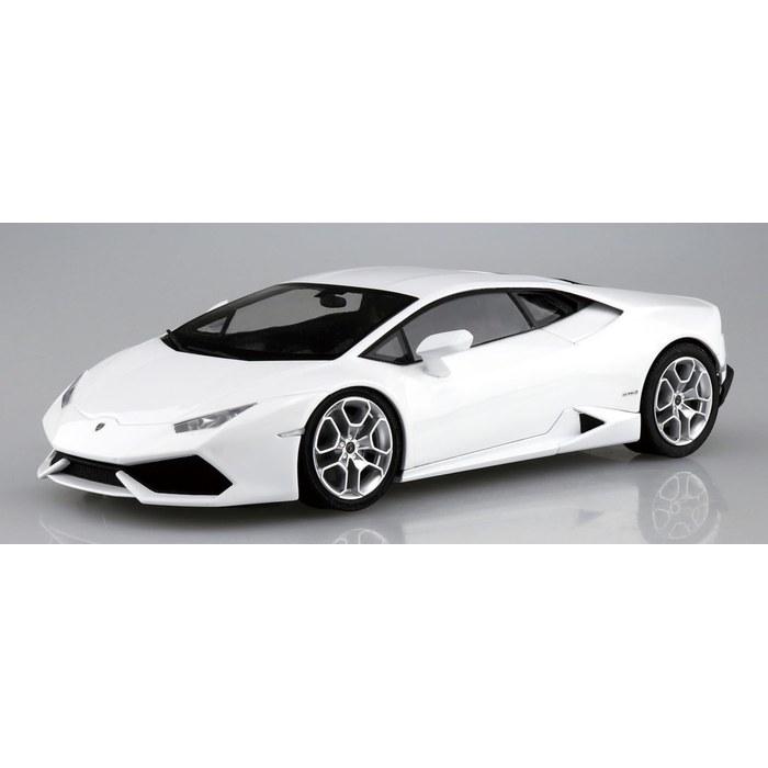 AOSHIMA 1/24 Pre-Painted Model Series 2014 Lamborghini Huracan (White) 04-B Green