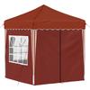 Pop Up Party Tent 195 X 195 X 245 Cm Terracotta Oxford Fabric