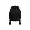 (WMNS) Sportswear Wrapped 3-Stripes Full-Zip Hoodie Asia Sizing 'Black White' Women's GL0339