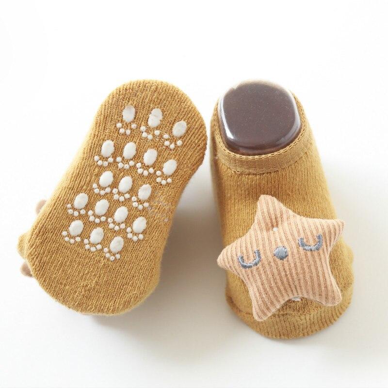 Tlusté froté ponožky Ponožky pro miminko Batole Panenka Kreslené Protiskluzové ponožky pro novorozence Dětské podlahové ponožky udržují teplo Ponožky pro kojence