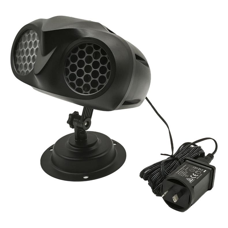 

Рождественские динамические прожекторы со снежинками на открытом воздухе, дизайн внешнего вида в форме совы, IP65 водонепроницаемый внутренний и наружный ландшафтный светильник снегопада на Рождество AU Plug-1pc чёрный