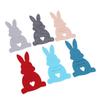 6Pcs Easter Bunny Money Holders Felt Bulk Cute Basket Stuffers   Decorations Mixed Color