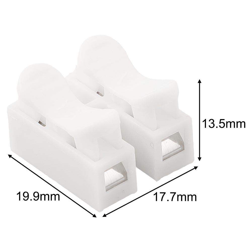 55PCS CH-2 Quick Connect Terminal 220V 10A Wire Branching And Parallel Connector Reusable & Quick-Connect Design