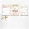 Decorative Picture Baby Girl Bedroom Decoration Pink Unicorn Nursery Quotes Art Wall Canvas Print Painting Nordic Style