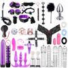 SacKnove  Soft Nylon Luxury 26pcs Alternative Set Implementos De Tied Gear Sex Toys Restraint Bondage Kit for Adult