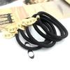Hair Band Seamless High Elasticity Good Toughness Strong Thickened Hair Accessories Wear-resistant Black Color Women Thin Thick Hair Rope for Daily