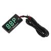 LCD Motorcycle Thermometer Ultra Thin Waterproof Water Temp Meter with 10MM Sparking Plug Adapter DC12V Green