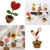 Diy Handmade Knitted Flower Potted Plant Floral Art Decoration