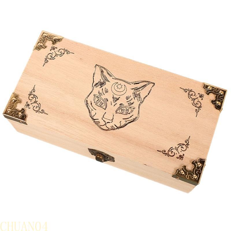 A1A2 Handmade Wood Playing Card Holder Boxes Storage Playing Card Travel Tarot Game Cards Case Decorative Poker Card Boxes