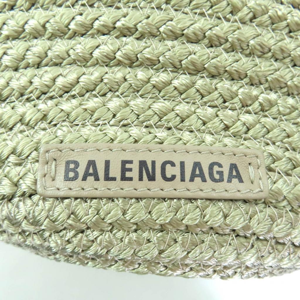 BALENCIAGA Shoulder Bag Ibiza Small Basket bag khaki Women 695612 Used