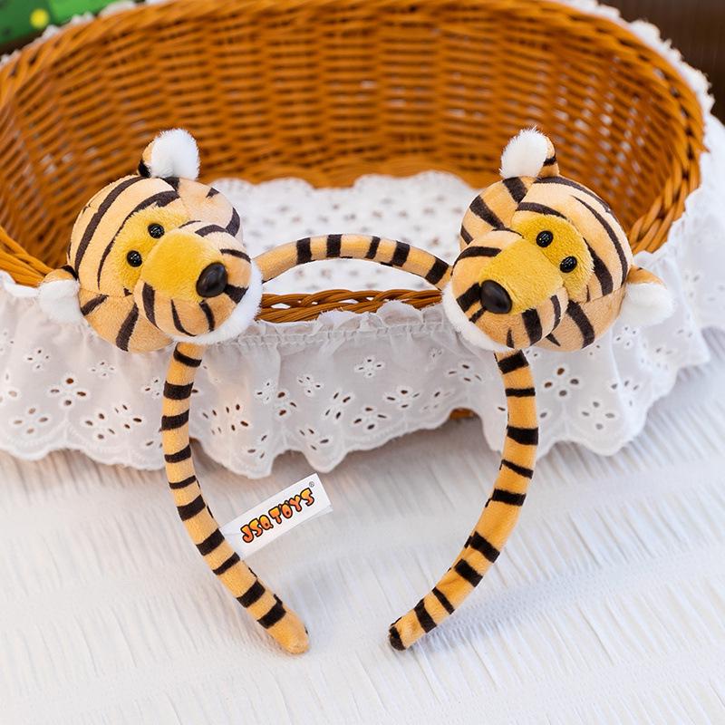 Cute Cartoon Plush Animal Ears Headband - Funny Face-Washing Hair Accessory