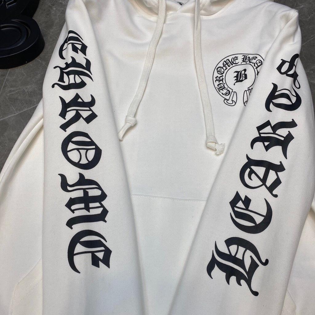 8081 CHROME HEARTS 2025 Nová jarná a jesenná nadrozmerná tenká mikina s kapucňou s logom v klasickom štýle pre páry