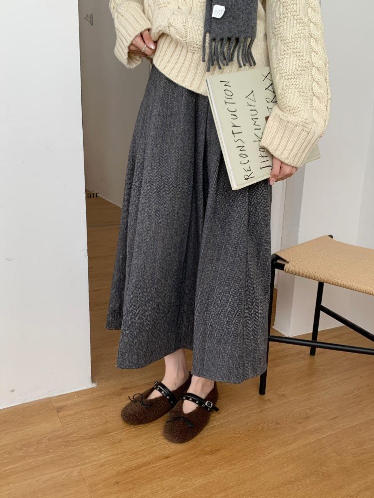 

Французский осенне-зимний бант, легкий подъем, круглая головка, пушистые туфли, теплое балетное одинарное обувь на плоской подошве, балетные хлопковые туфли 39 кофейный