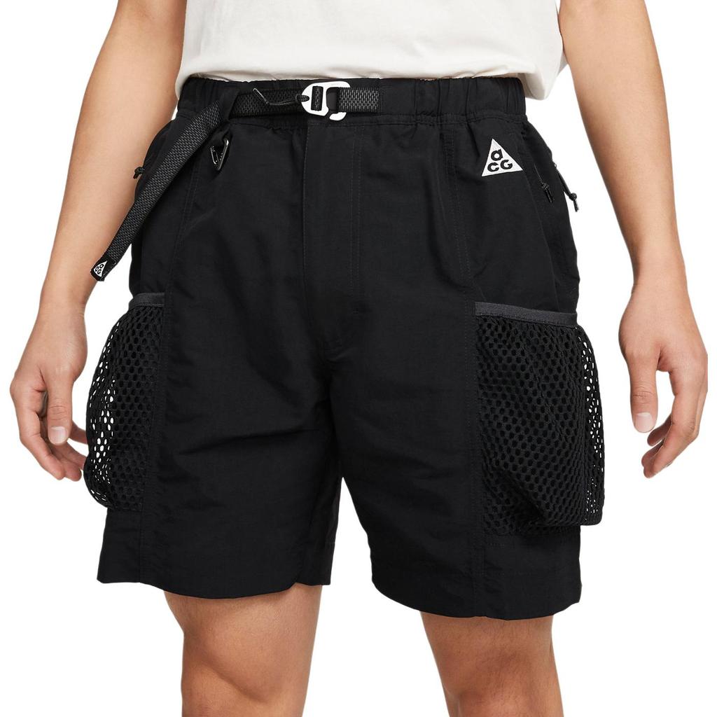 Nike Pantaloncini casual da uomo ACG con tasche cargo, larghi e traspiranti, neri, modello DV9406-010