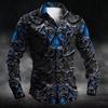 Fashion Essential! Baroque Ornate Long Sleeve Shirt, Unique Stylish Design.