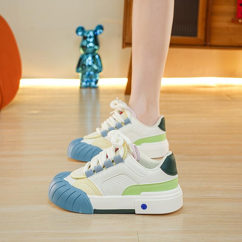 Spring Autumn Girls White Shoes Platform Sports Tide Leisure Women Shoes.