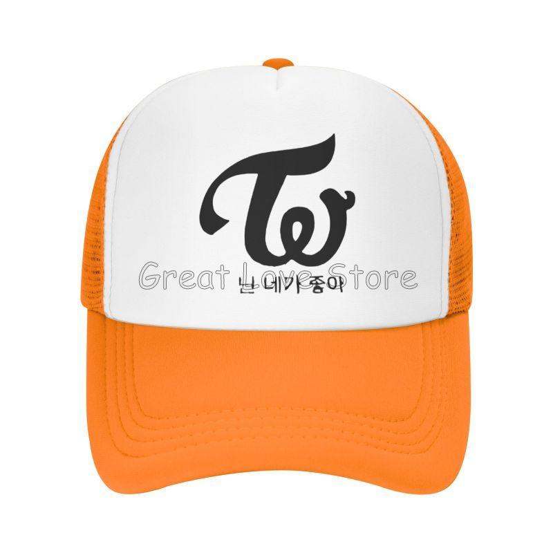 Twice "I Fancy You" Mesh Baseball Cap Summer Outdoor Breathable Sun Protection Hats Unisex Adjustable Travel Snapback Hat