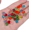 10-20Pcs Glass Crystal Transparent Three-dimensional Square Beads for Jewelry Making DIY Bracelet Necklace