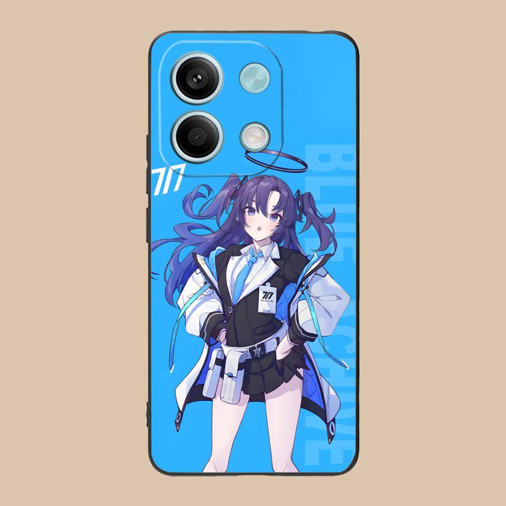 Blue Archive Yuuka Matte TPU Mobile Phone Case for Xiaomi 15 14 13 12 Mi 11 T Ultra Lite Pro S X 5G Colorful Printing Cover