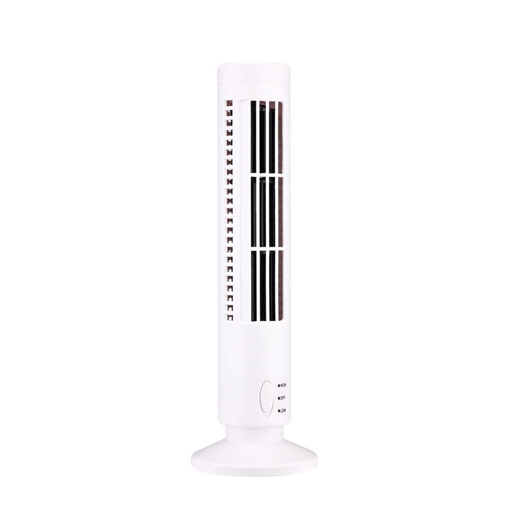 Portable Tower Type Electric Fan 2 Speed Cordless Handheld Fans Gifts Desktop Fan
