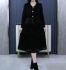 Spring Luxury Sequin Lace Velvet Embroidered Casual Dress for Plus-Size Women
