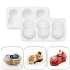 Molde de Silicona 3D de Grado Alimenticio con Diseño de Cacahuete para Pastel Mousse Francés, Chocolate, Repostería de Cocina, Herramienta de Pastelería