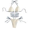 Split Hard Cup Bikini Bikini Swimsuit Ladies Sexy European American Swimsuit Sexy Backless