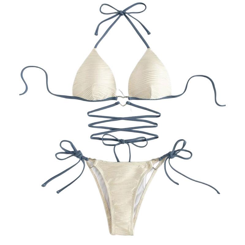 Split Hard Cup Bikini Bikini Swimsuit Ladies Sexy European American Swimsuit Sexy Backless