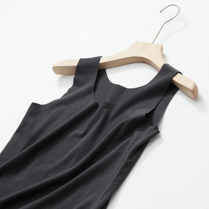 

Женский бесшовный теплый жилет большого размера с облегающим силуэтом - Матовый материал для осени и зимы, Базовый топ с высокой эластичностью L (50-60 kg)