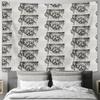 Bohemian Tapestry Wall Hanging Gothic Decor Dark Academia Aesthetic Vintage Floral Pattern Home Textile Room Divider Dorm Decor