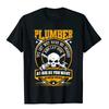 Plumber We Get Wet Funny Graphic TShirt Unisexs Cotton Crew Neck Short Sleeve