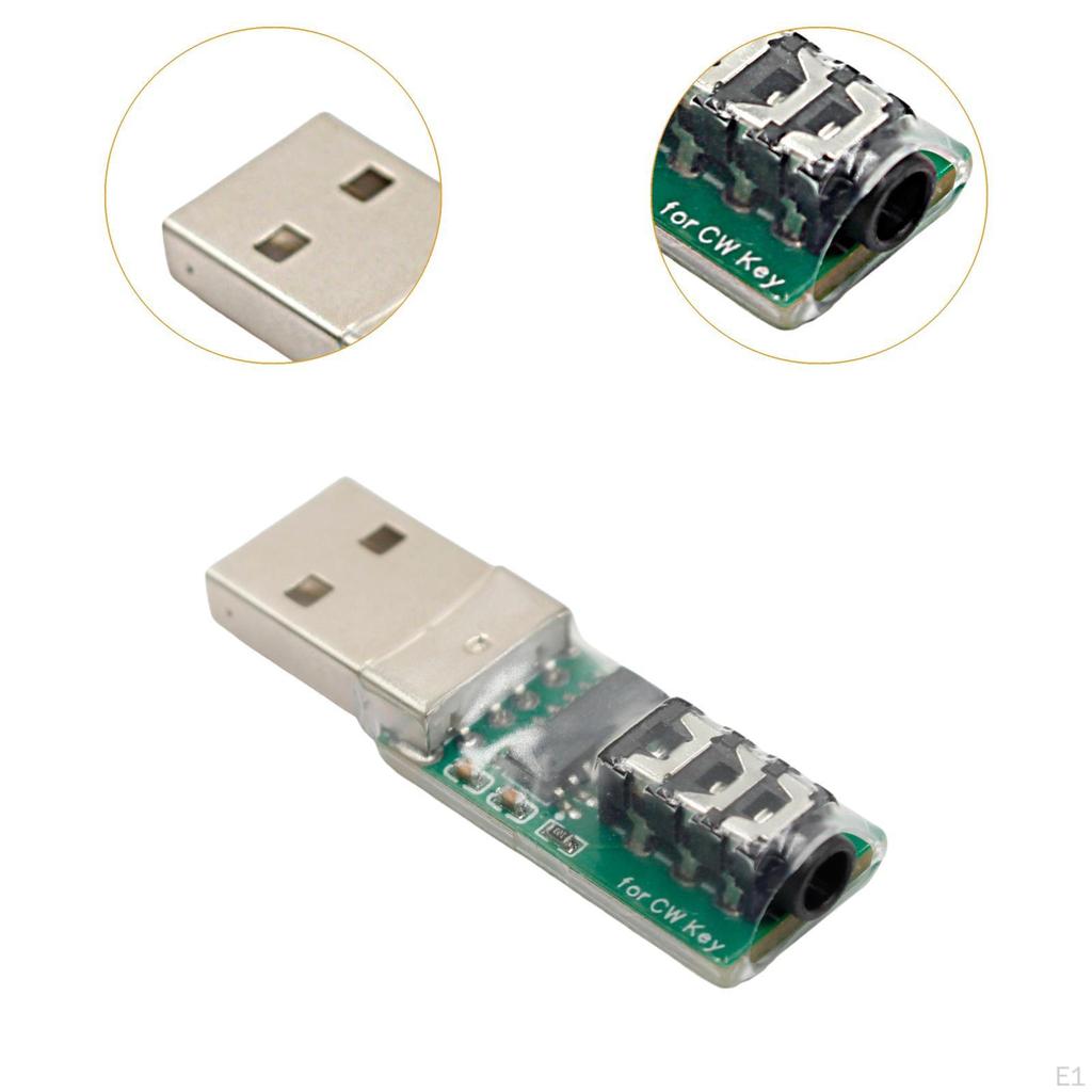 Morsecode CW Trainer Anschluss Handtaste Übung Tragbar Kompakt Mini Anschluss für