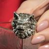 Adjustable Vintage Lion Ring Men Plated Retro Geometric Statement Jewelry Unisex