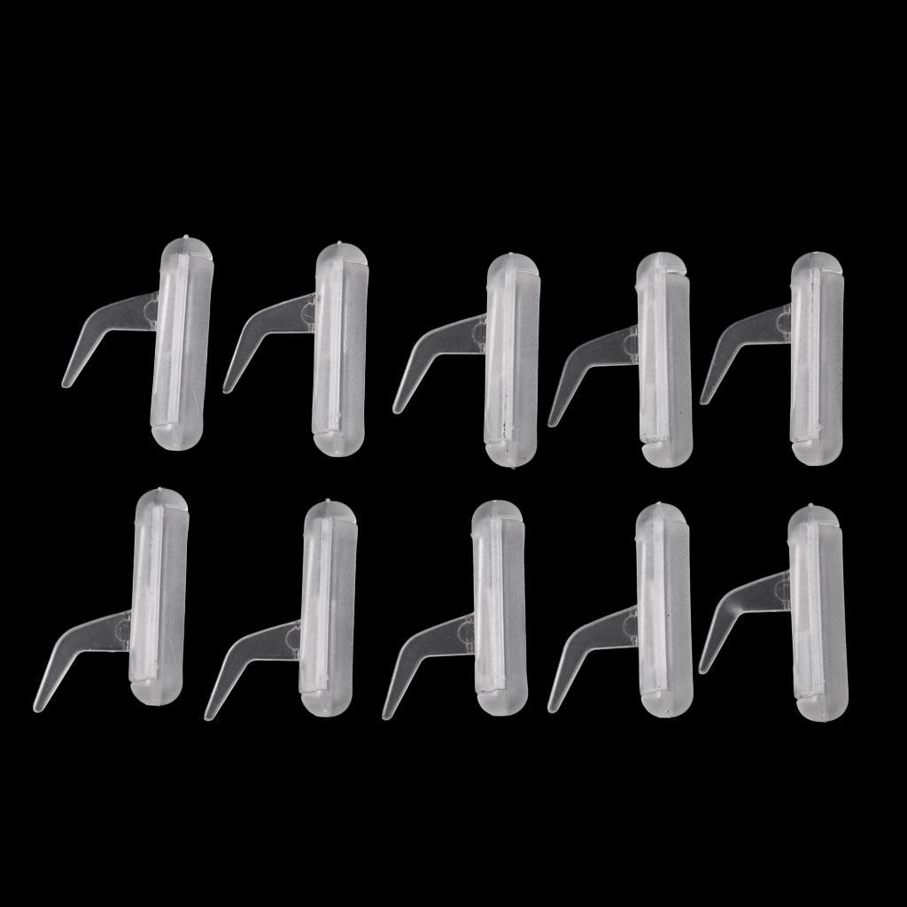10pcs Carp Fishing Tackle Accessory Plastic Tools Anti Clips