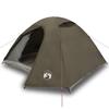 Vidaxl Tourist Tent, 3-Person, Dome, Brown, Waterproof