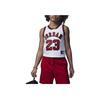 Camiseta de Baloncesto Sin Mangas con Estampado de Logo para Niños Tops Rojo HA7284-100
