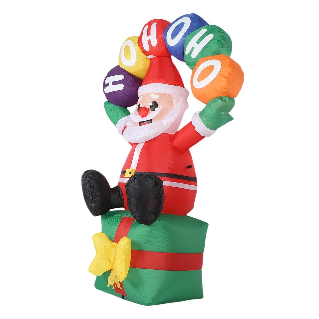 Christmas Decoration Inflatable Santa Claus With LED Light Outdoor IP44 Water Proof Xmas Yard Garden Decor Christmas Party Props
