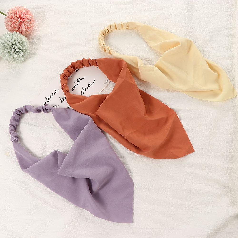 Hair Band Vintage Elastic Women Hair Accessories Headwrap Bandana Triangle Hair Scarf Turban