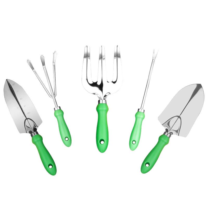 11pcs Garden Iron Shovel Tool Set with Storage Bag Stainless Steel Flower Shovel Hoe Vegetable Planting Digging Gardening Tools
