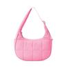 Nylon bag large capacity women's armpit bag trendy down bag versatile single shoulder fashion solid color silk cotton handbag