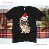 Pug Christmas Tree Lights Santa Dog Xmas S Boys Pugmas T Shirt Holiday Sweaters Winter Vintage Washed Casual Slightly Graphic