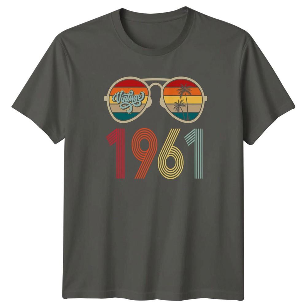 Vintage 1961 TShirt Retro Sunset Birthday 65th Birthday Gift For Him And Her S