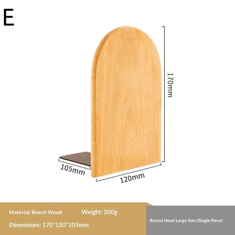 Nature Wooden Bookends Desktop Bookshelf Desk Organizer Office Home Book Accessories Storage Book Holder Wood Book Ends