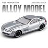 Scale 1:24 S680 SLR 722S Car Model Toy Doors Opened Sound Light Pull Back Sports Cars Alloy Diecast Vehicle Models Shelf Display