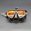 Low Volume Freediving Mask, Tempered Glass Lens Soft Silicone Waterproof Diving Gear for Snorkeling Spearfishing