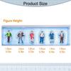 6x 1:87 HO Scale Figure Model Miniature Standing Figures DIY Projects Sand Table Layout Decoration