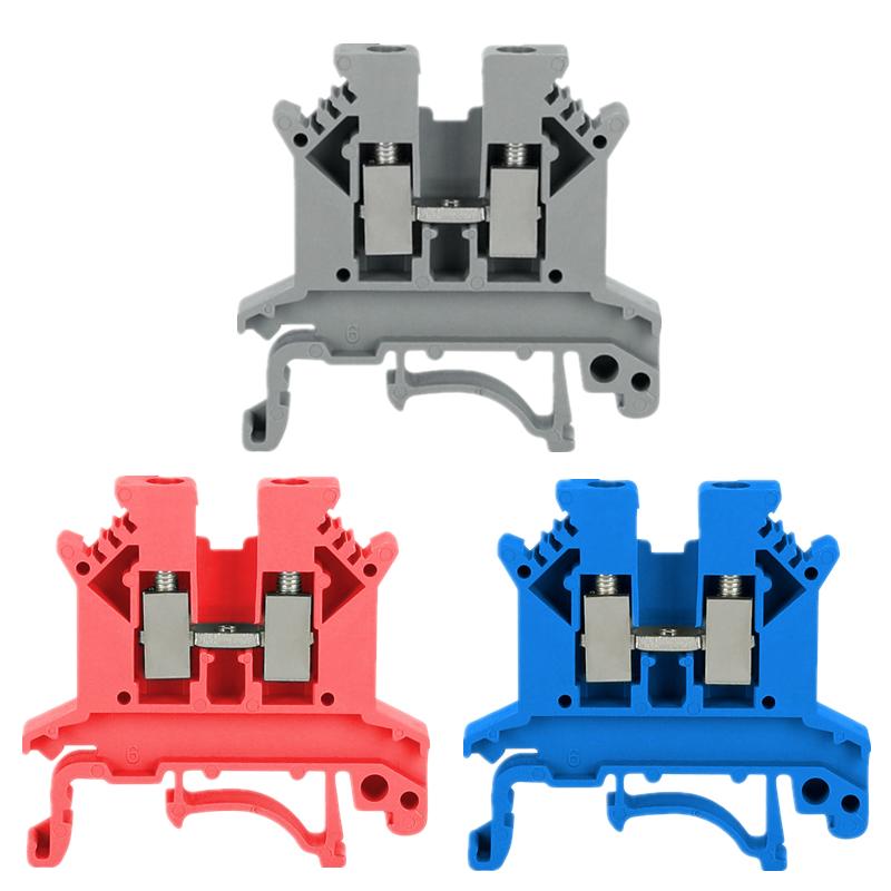 New 30/20/10PCS UK 2.5 Terminal Block UK2.5B Screw Connection Connect Strip 2.5B Cable Electrical Din Rail Wire Connector Tools