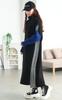 Gold Japan Plus Size Long Knit Dolman Asymmetrical Size Patterned Women's Dress, Half-Zip, Ribbed, Sleeves, Print, Fall/Winter/Spring, Bro-0083, 4L,