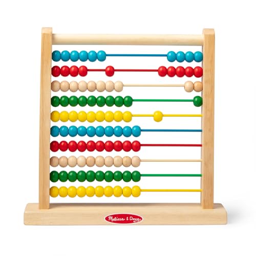 Melissa & Doug Wooden Math Toy Abacus, Authentic Product 0493